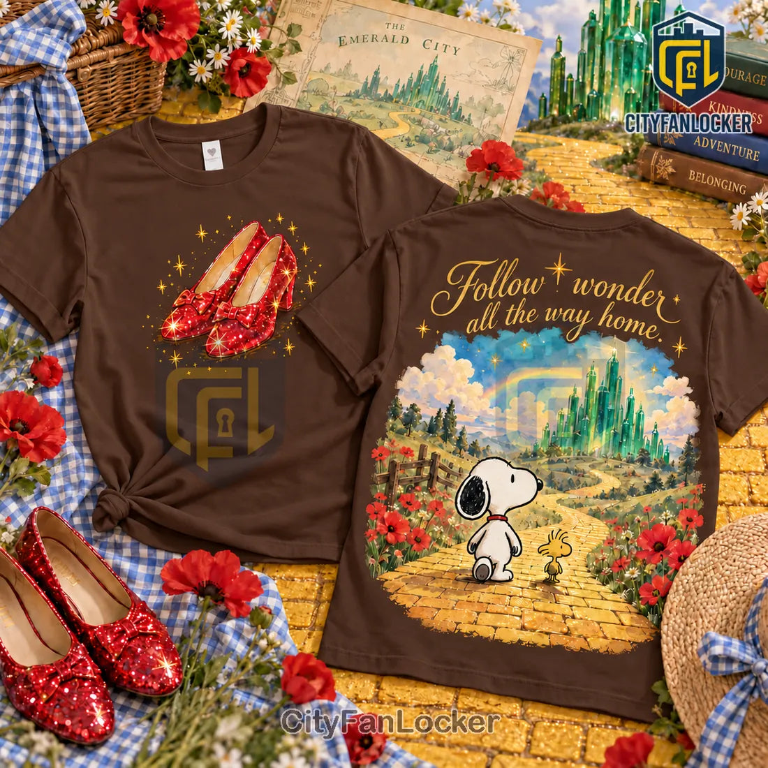 Wizard of Oz Snoopy Follow the Wonder Shirt