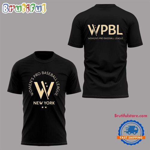 Women’s Pro Baseball League New York 2025 WPBL Black T Shirt