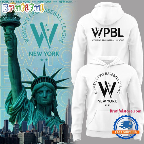Women’s Pro Baseball League New York 2025 WPBL White Hoodie