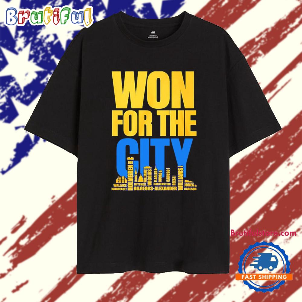 Won for the city OKC Thunder Player Name T Shirt