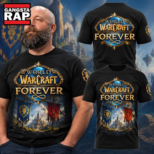 World Of Warcraft Azeroth Forever 2026 Special New Black T Shirt