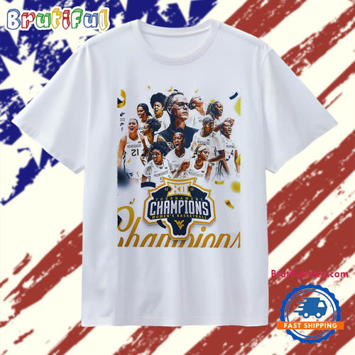 WVU West Virginia Mountaineers Women’s Basketball 2026 Big 12 Tournament Champions poster T Shirt