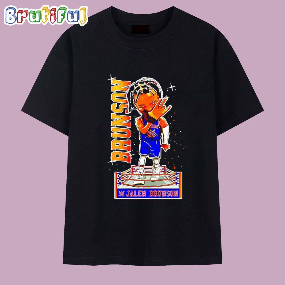 Wwe X Jalen Brunson New York Knicks Caricature T Shirt