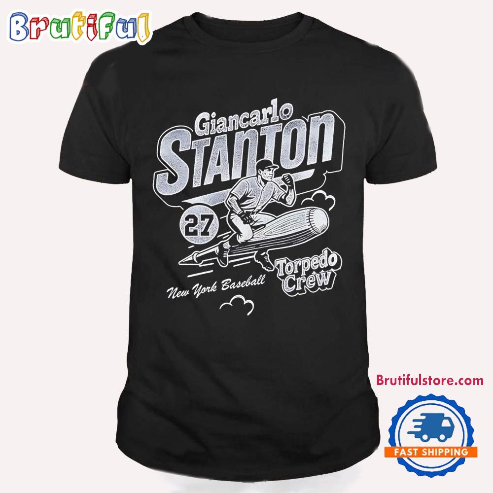 Yankees Giancarlo Stanton Rocket Torpedo Crew T Shirt