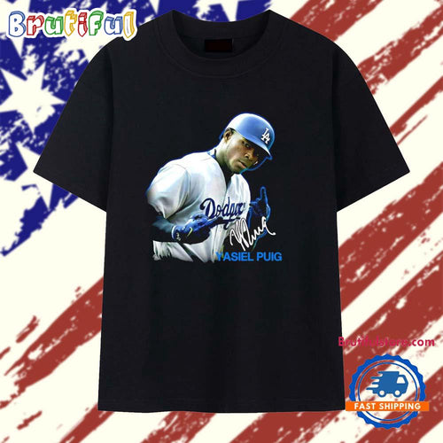 Yasiel Puig Los Angeles Dodgers Signature T Shirt