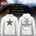 Ye Live Concert Tour At The Superdome 2026 White Hoodie