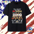 Yes I Am Old but I Saw 2009 New Orleans Saints Champions Thank You Signatures T Shirt