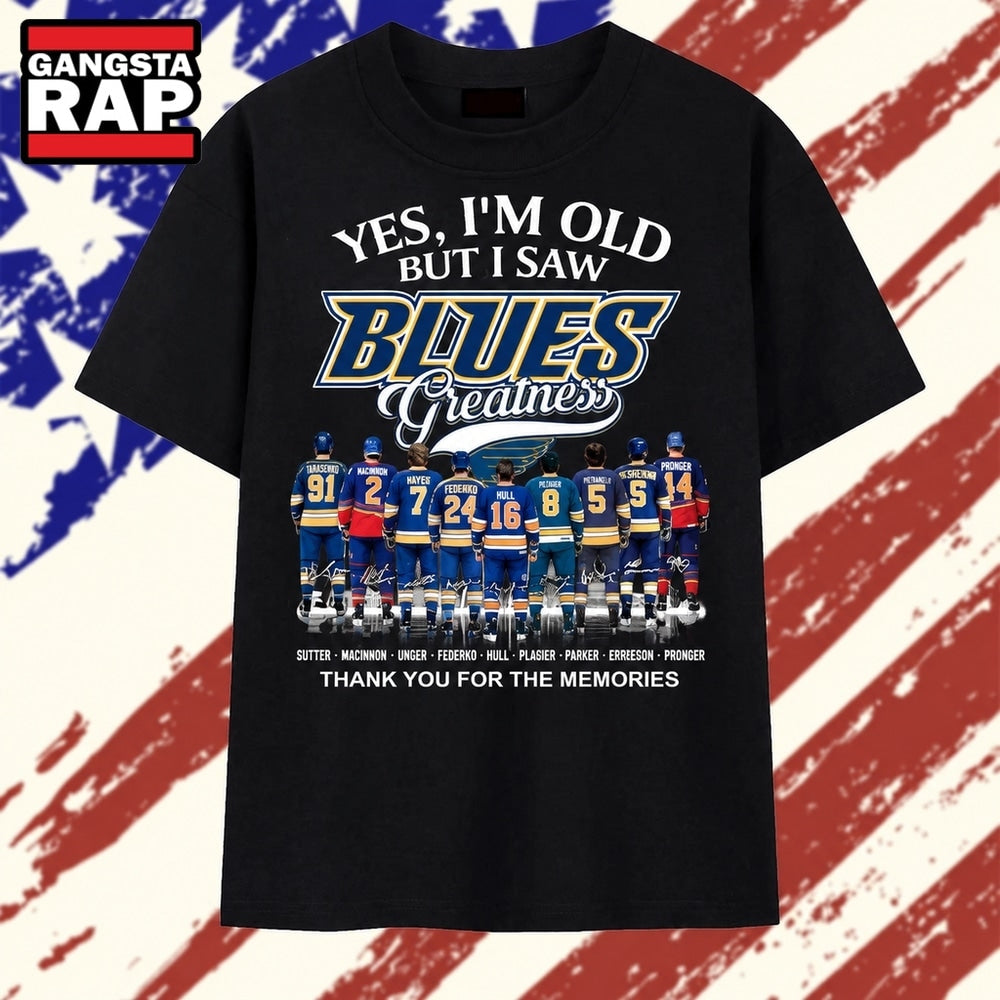 Yes I’m Old But I Saw Blues Greatness Thank You For The Memories T Shirt