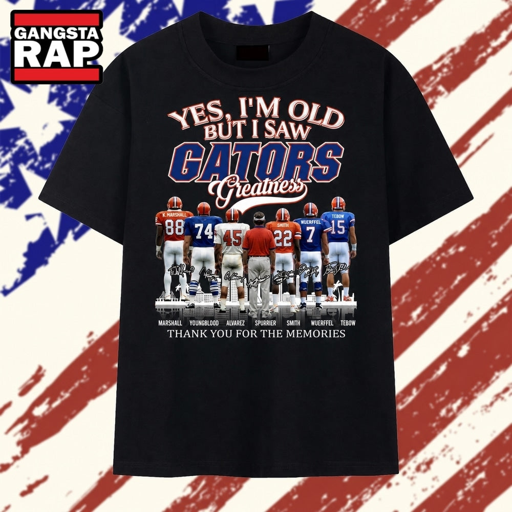 Yes I’m Old But I Saw Gators Greatness Signatures Graphic T Shirt