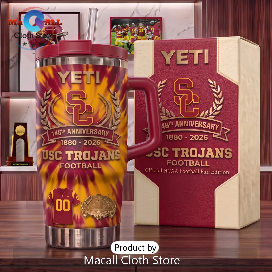 Yeti USC Trojans 146th Anniversary Stanley Tumbler