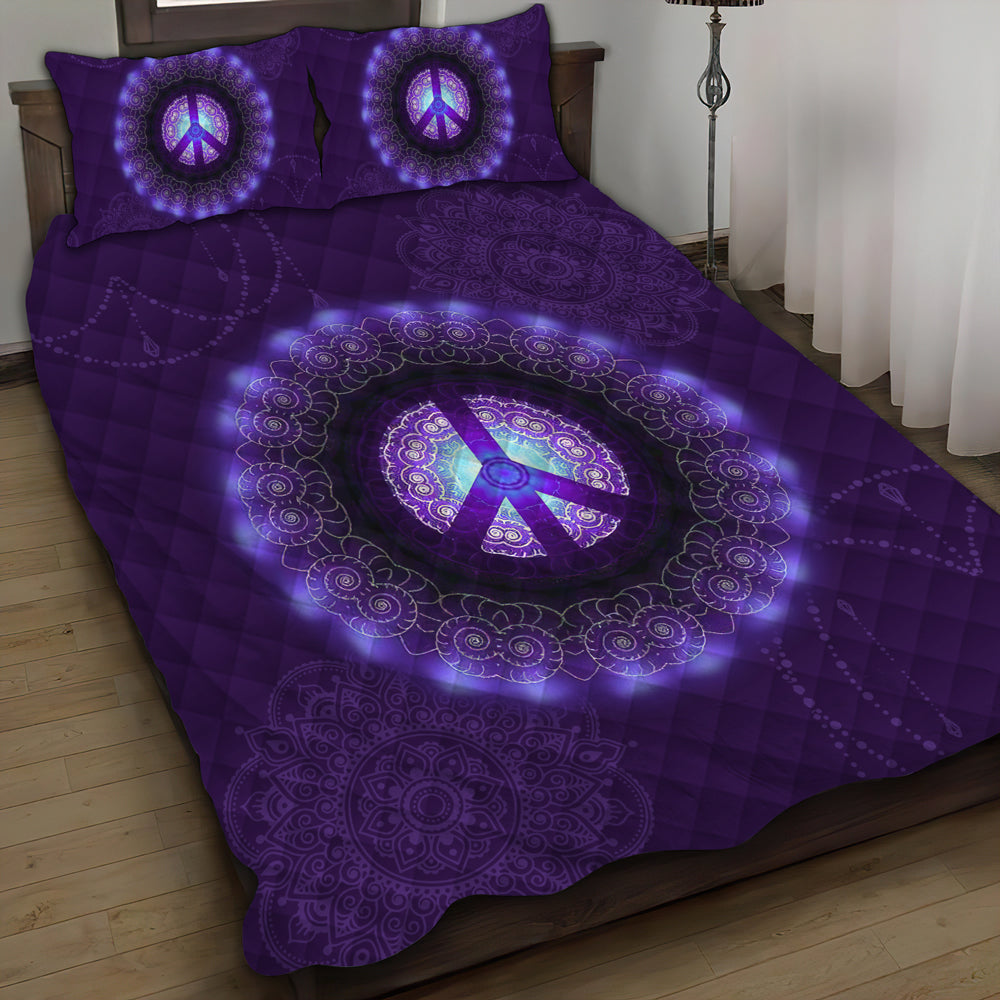 Hippie Quilt Bedding Set - Colorful Free Spirit Bedding