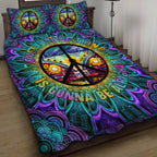 Hippie Quilt Bedding Set - Free Spirit Bedroom Quilt