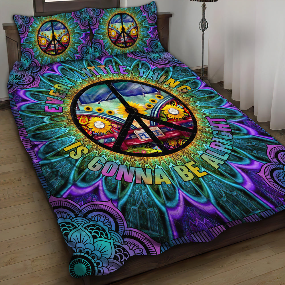 Hippie Quilt Bedding Set - Free Spirit Bedroom Quilt
