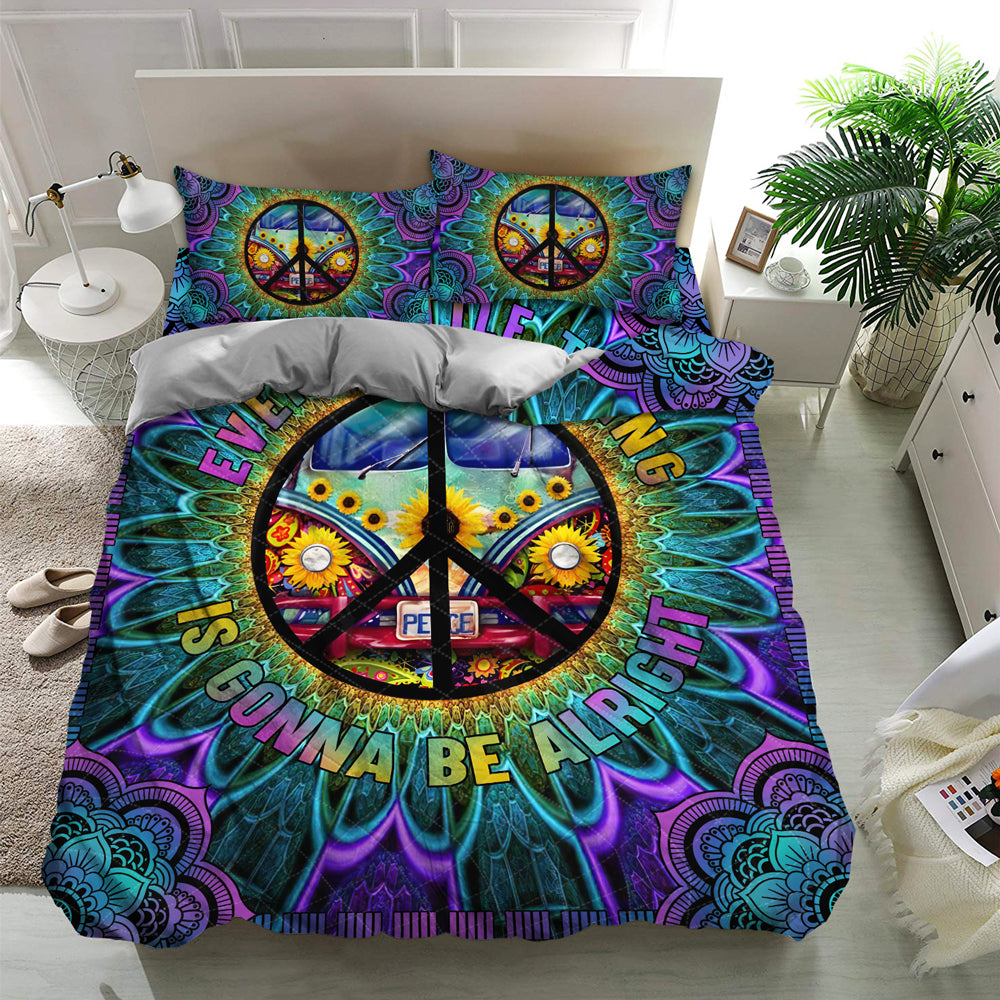 Hippie Quilt Bedding Set - Free Spirit Bedroom Quilt