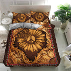 Hippie Quilt Bedding Set - Relaxed Freedom Color Quilt