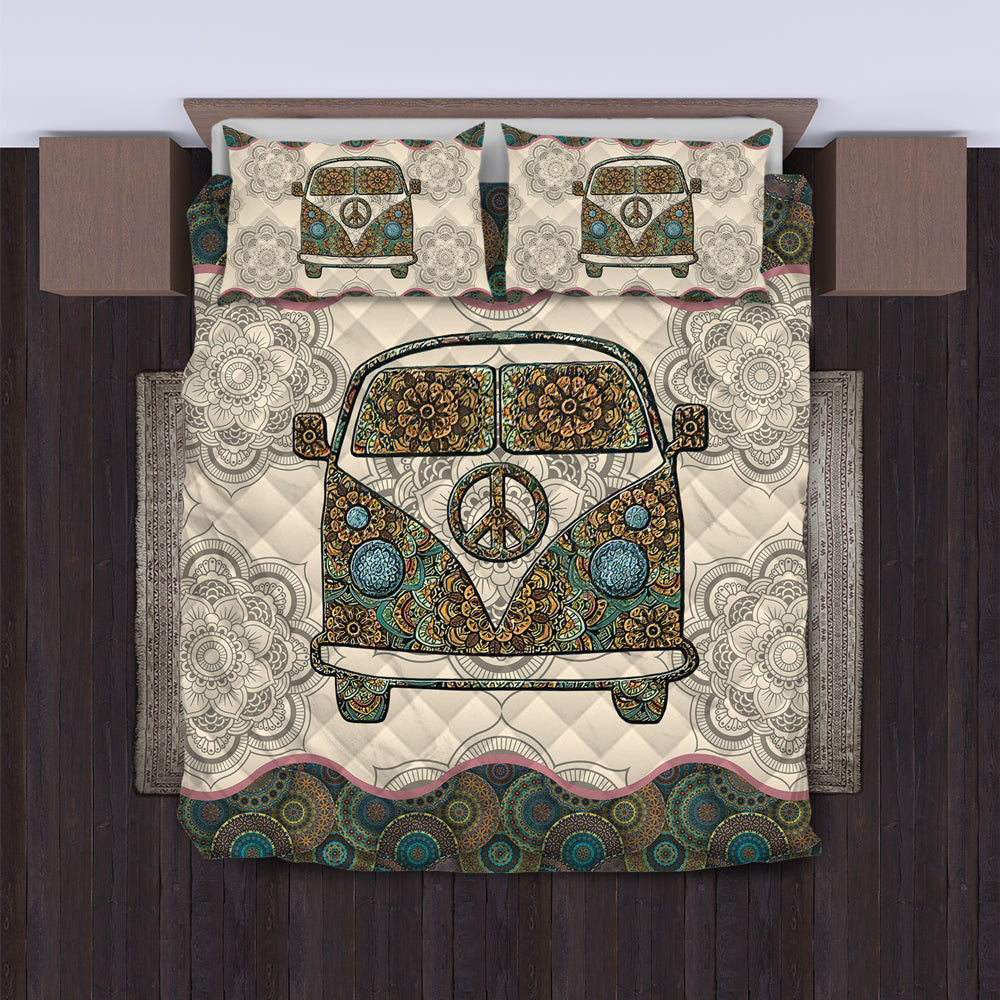 Hippie Quilt Bedding Set - Expressive Color Quilt Bedding