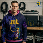 Zoe 2026 US Tour Space Graphic Apparel Pullover Hoodie