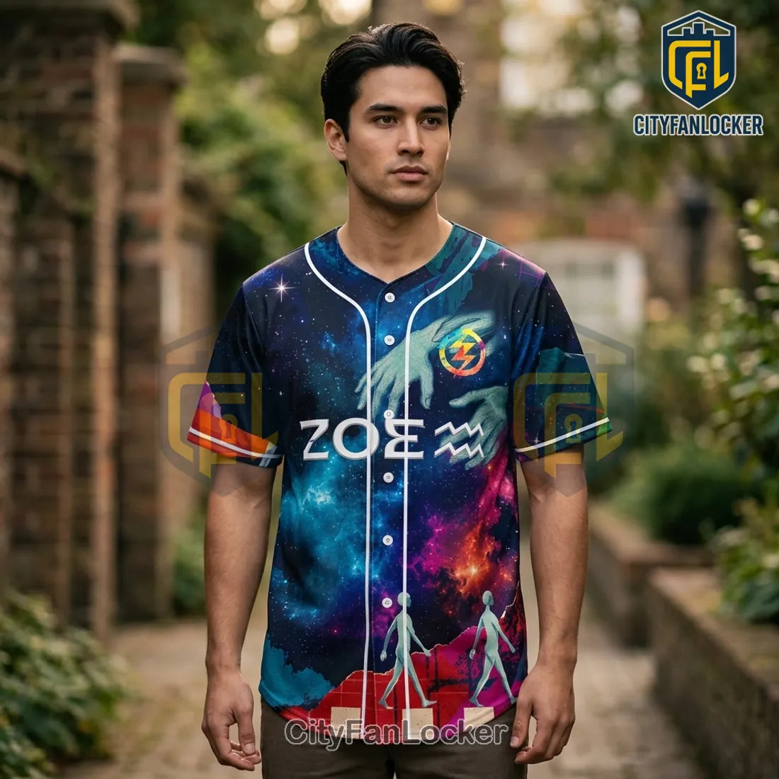Zoé Memorex Rexsexex Más Tour Space Galaxy Theme Baseball Jersey